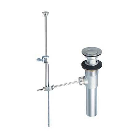 Olympia Faucets Brass Pop-Up Drain Assembly, Brushed Nickel OP-630002-BN